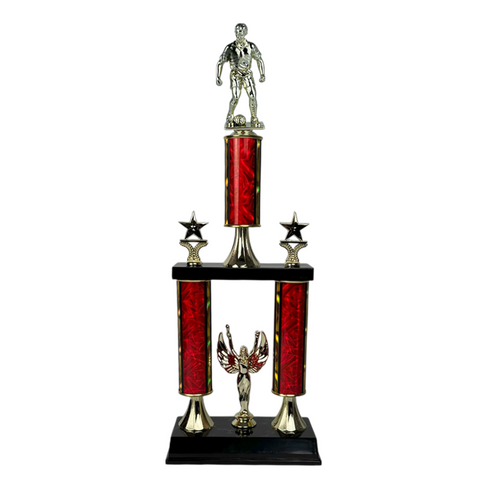 Trofeo de Tubo con Figura Serie 50 de Futbol